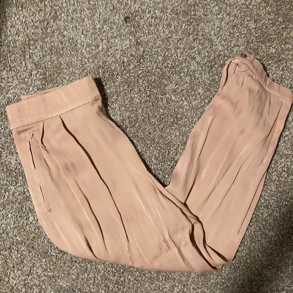 Gap Pink Slim Pants with Buttoned Pant Leg